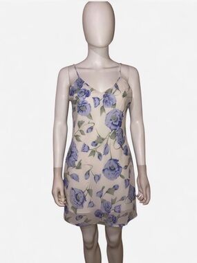Y2K 90’s Dress in blue floral